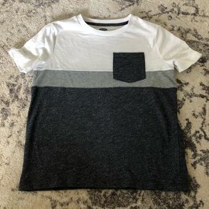 Old Navy boys Color block pocket tee